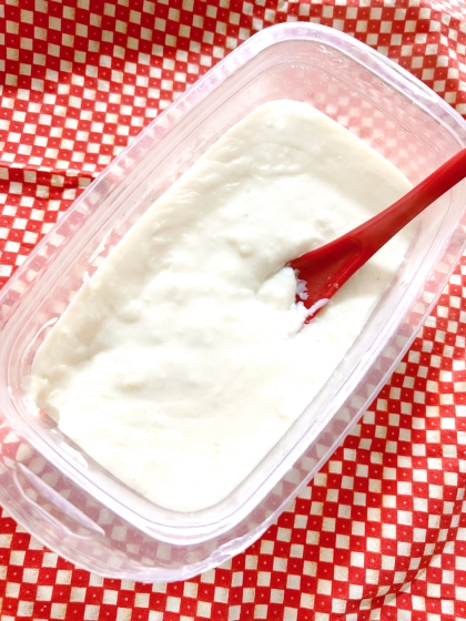 2倍量でもプロテインのシェイカー容器で上手く混ざり、ダマ全くありませんでした！材料の配分も適切でトロミもバッチリ♪教えてくださり感謝です♪(๑ᴖ◡ᴖ๑)♪