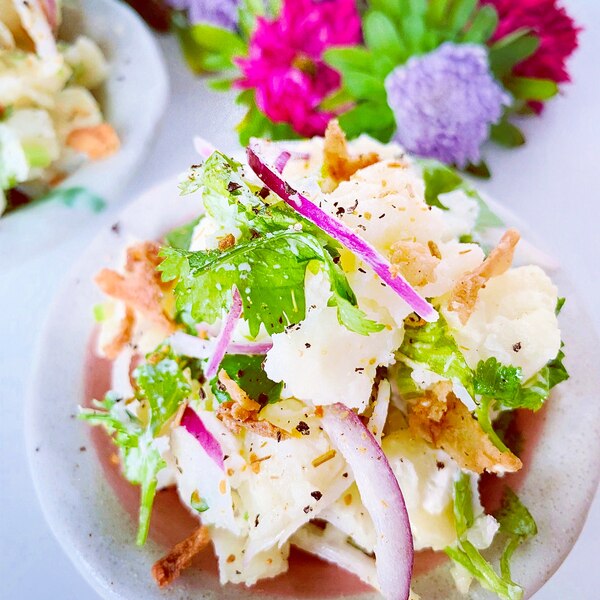 パクチーがアクセントに アジアンなポテトサラダ レシピ 作り方 By Miyabi 楽天レシピ パクチーがアクセントに アジアンなポテトサラダ レシピ 作り方 By Miyabi 楽天レシピ