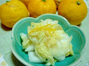 白菜の甘味の効いた漬物