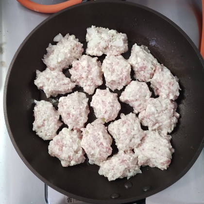 水切りなし♡豆腐でボリューム♡ふわふわ鶏つくね