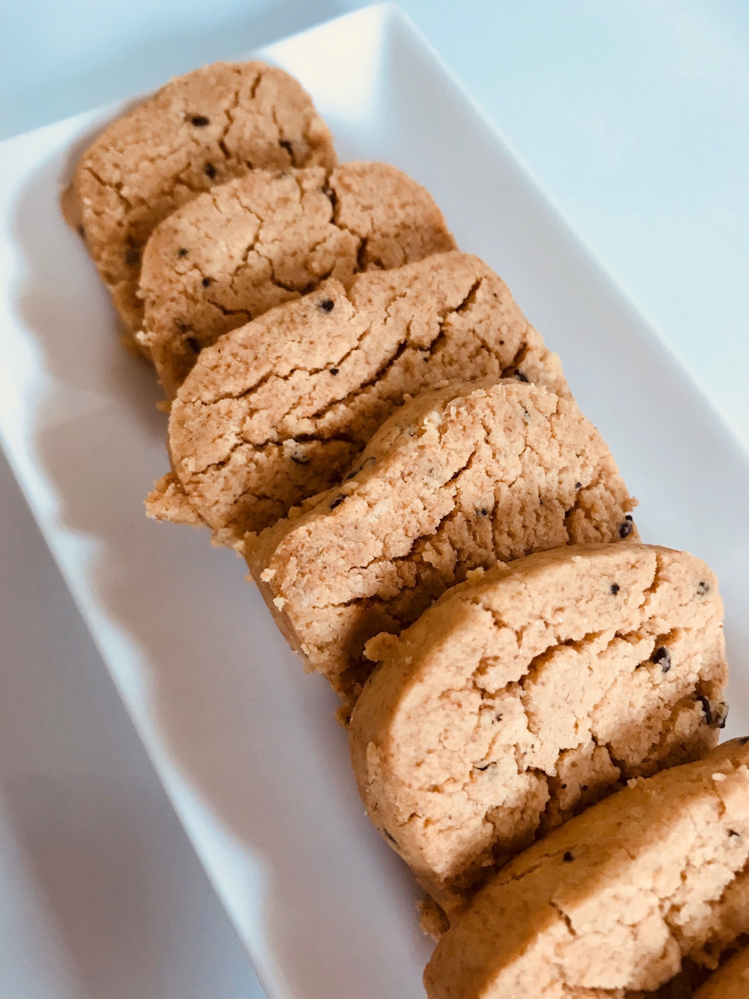 卵 バター不使用 簡単黒ごまきな粉クッキー レシピ 作り方 By Ga Yu 楽天レシピ