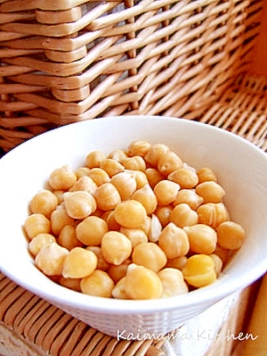 【圧力鍋レシピ】ひよこ豆の戻し方