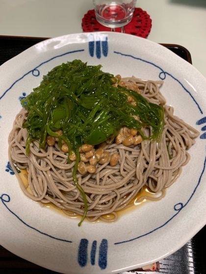 めかぶ納豆ぶっかけ蕎麦