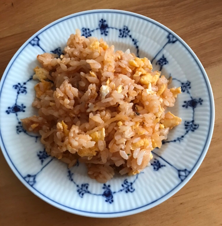 切り干し大根とはごろも煮のケチャップチャーハン