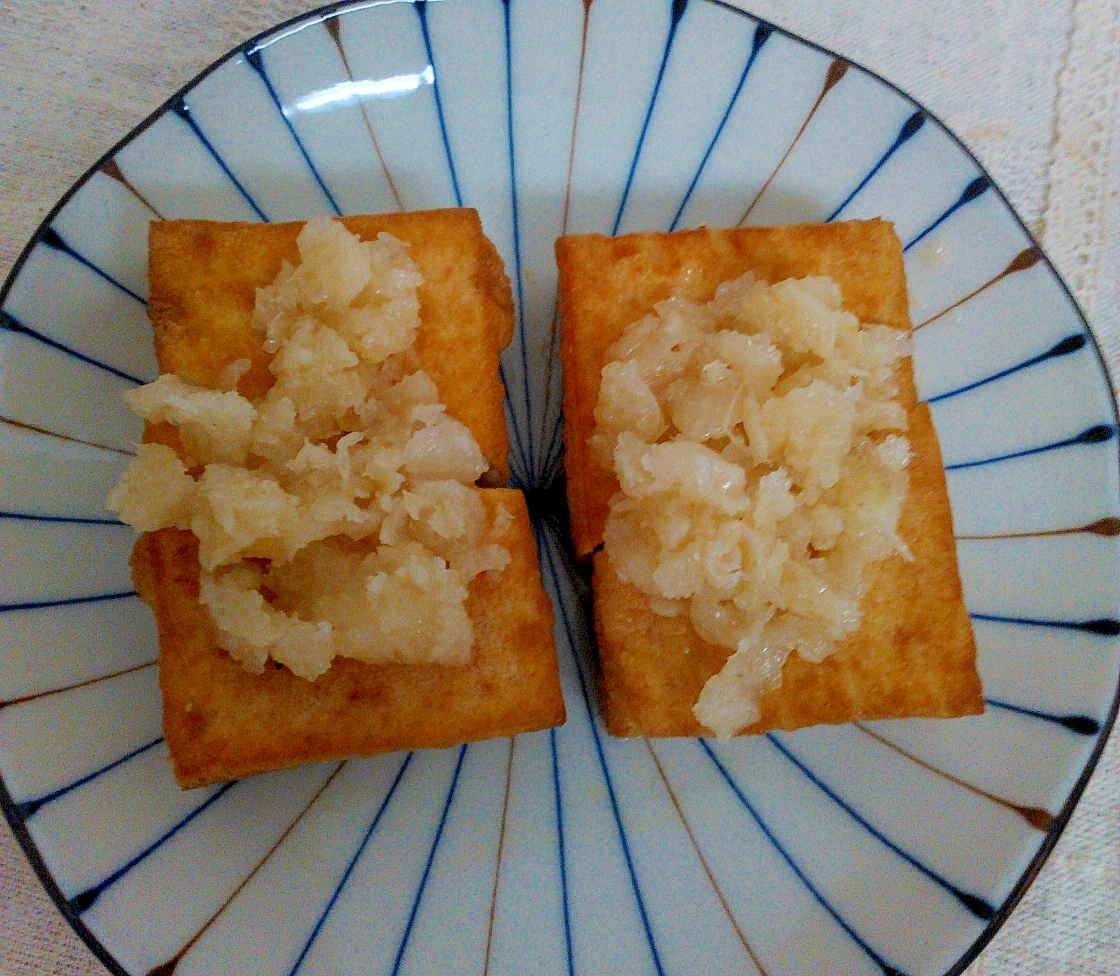 さっぱり☆厚揚げの大根おろしのせ