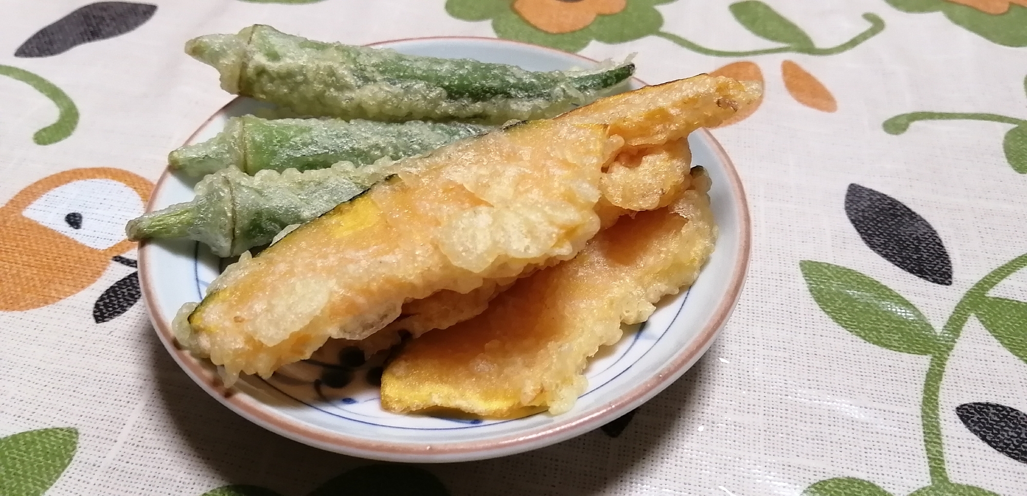 かぼちゃとオクラの夏野菜の天ぷら レシピ 作り方 By のりちゃん2号 楽天レシピ