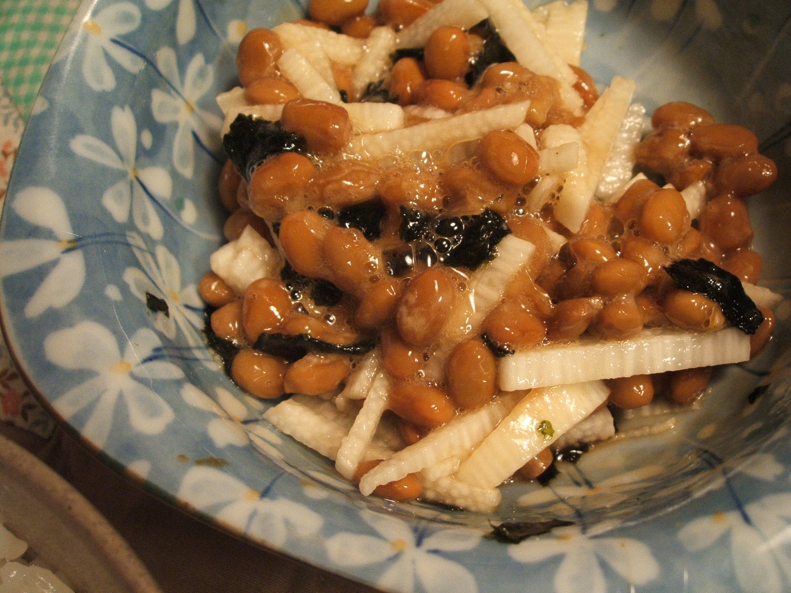 山芋と海苔の納豆
