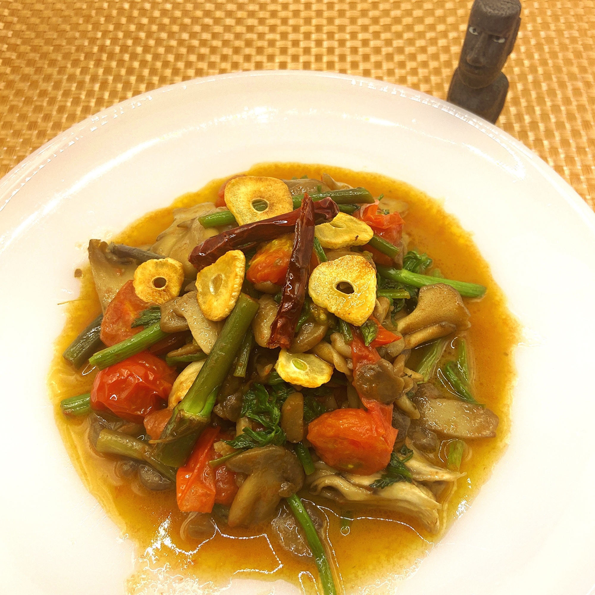 芹とトマトのガリバタ醤油