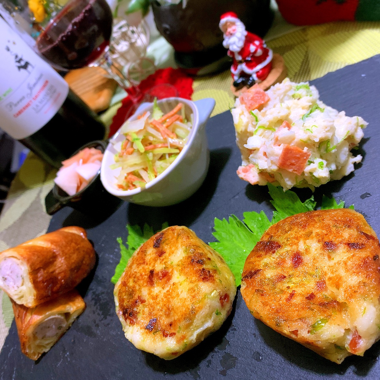 イベリコチョリソーの里芋餅