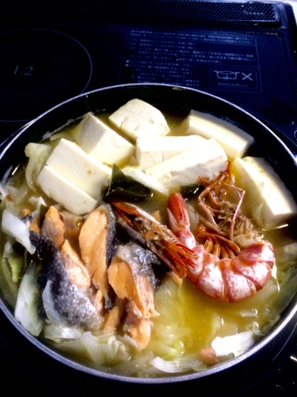 海鮮、味噌鍋