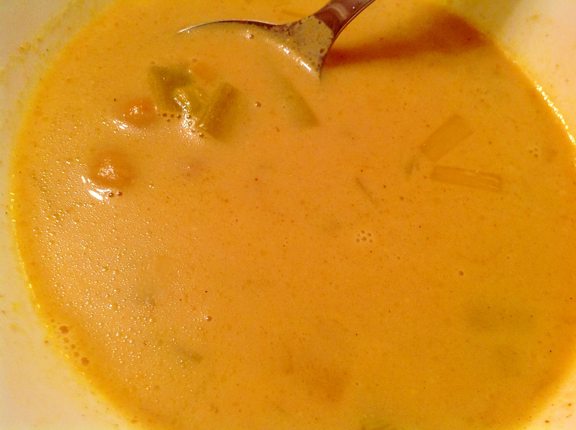 ひよこ豆のカレーココナッツスープ