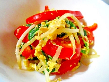 パプリカ もやし にら 卵で 炒め物 レシピ 作り方 By V るん 0394 楽天レシピ パプリカ もやし にら 卵で 炒め物 レシピ 作り方 By V るん 0394 楽天レシピ