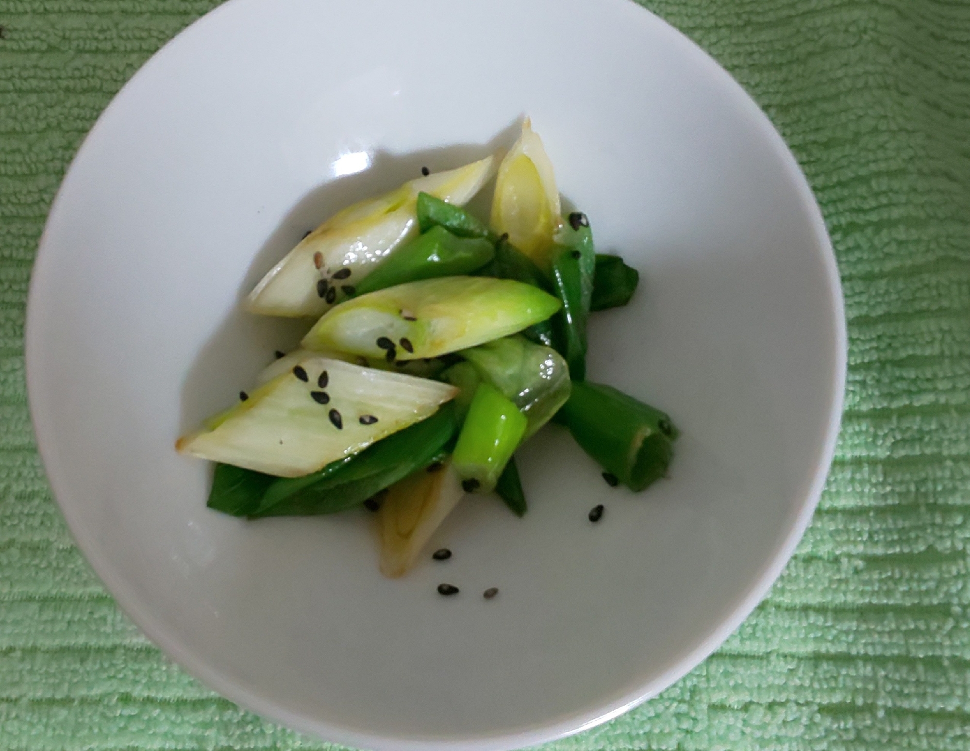 ねぎの炒め物
