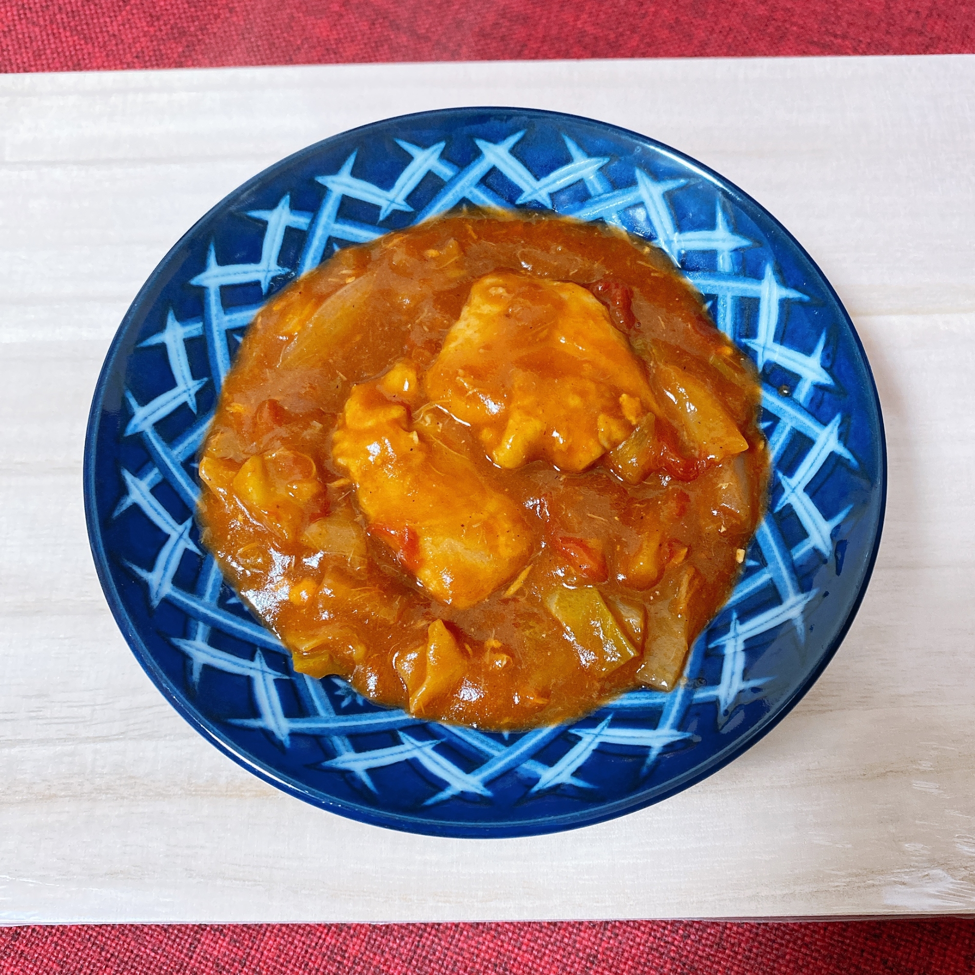 鶏ツナきゃべつのトマト春カレー