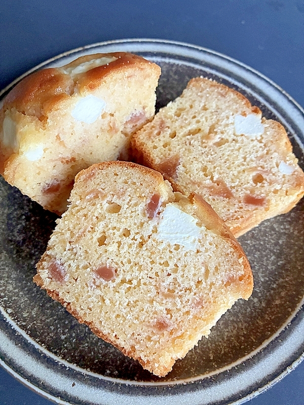 米粉のケーキ♪りんごジャムとクリームチーズ