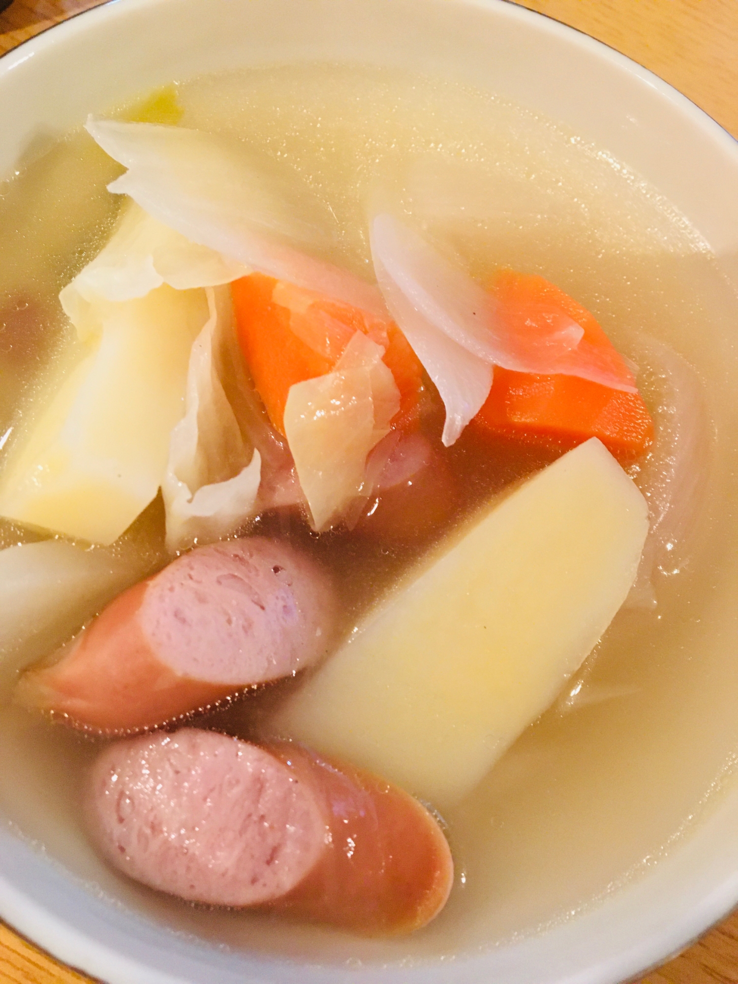 白だしで簡単！野菜スープ