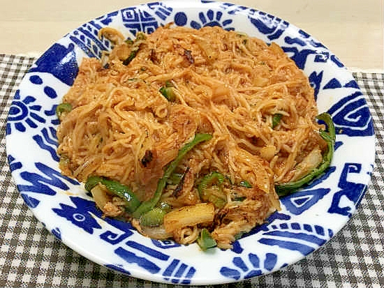 洋風そうめん♪ツナトマ炒め！