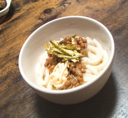 簡単！納豆のりマヨうどん