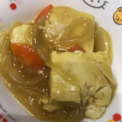 豆腐カレーあんかけ丼