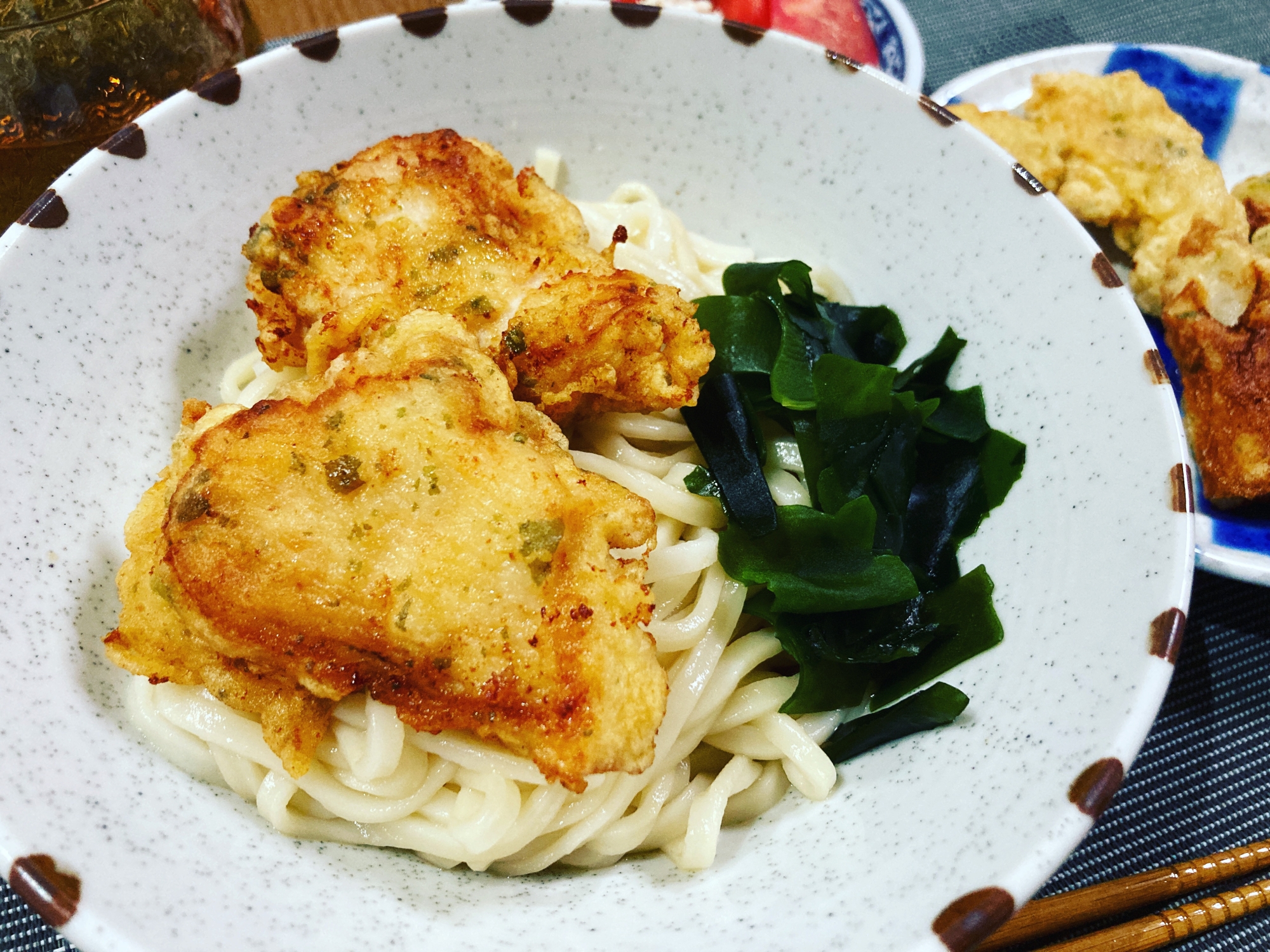 鶏天ぶっかけうどん！