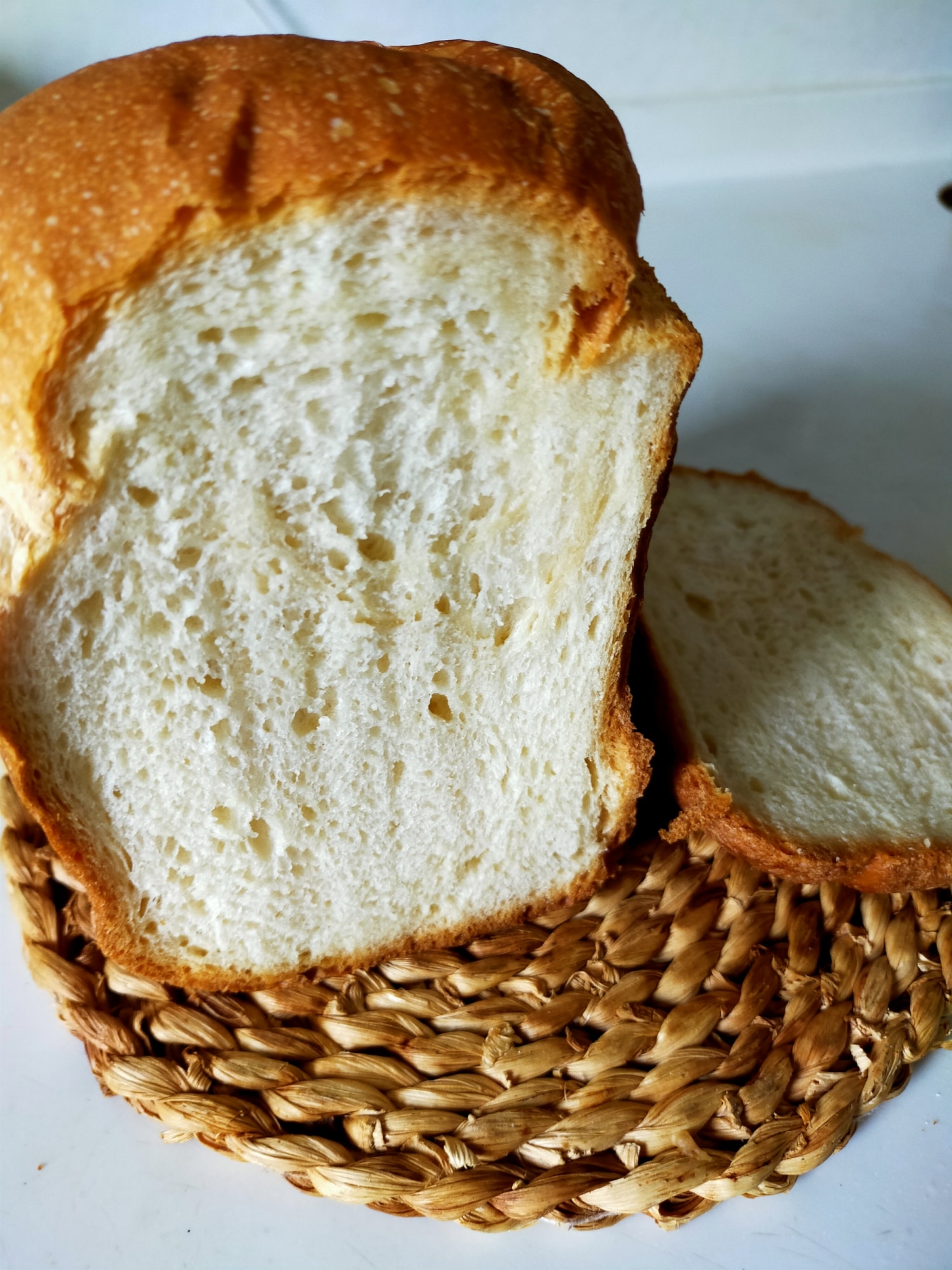 HBでふんわり生クリームハニー食パン♪ レシピ・作り方 by