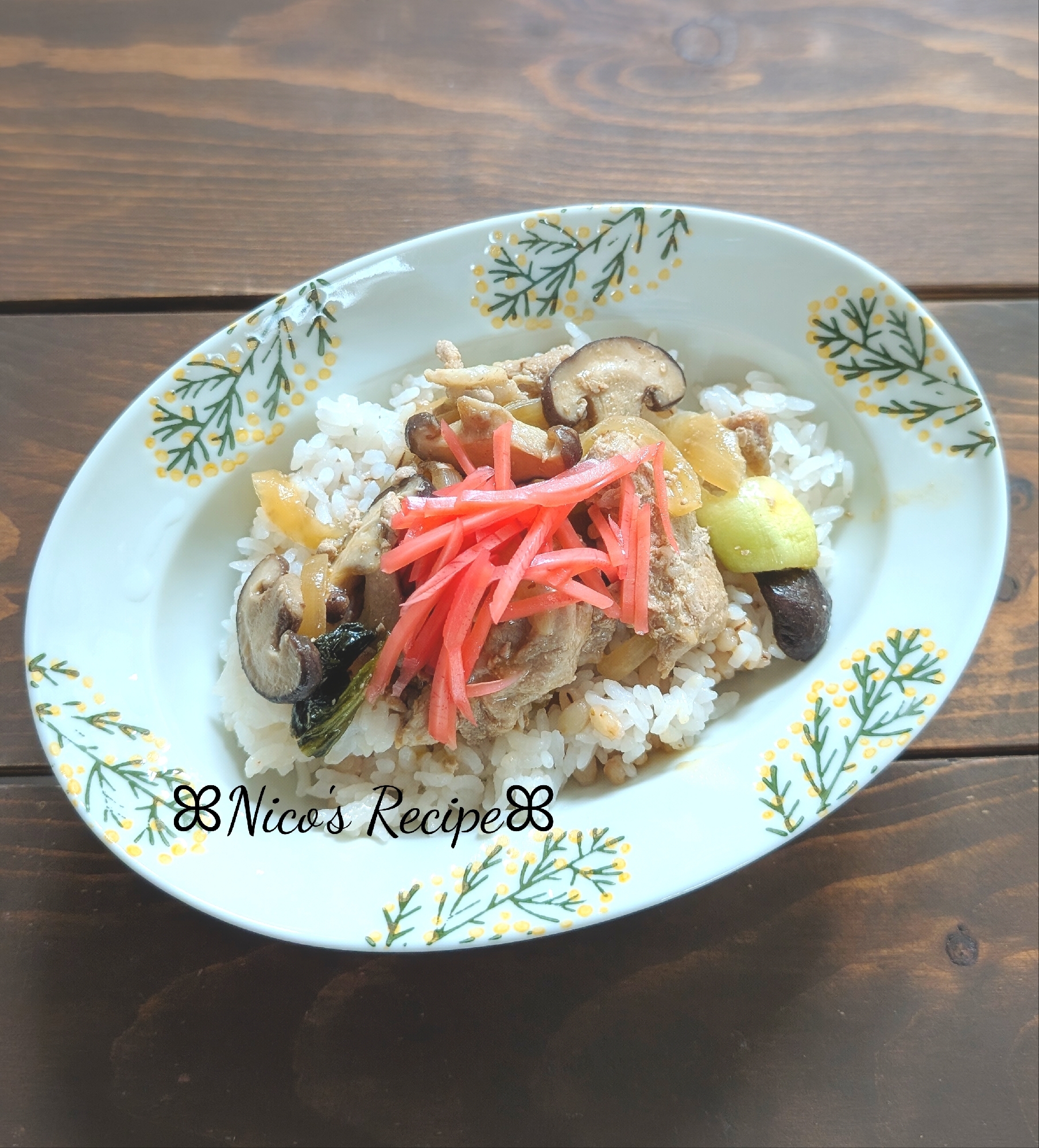 肉野菜炒め丼