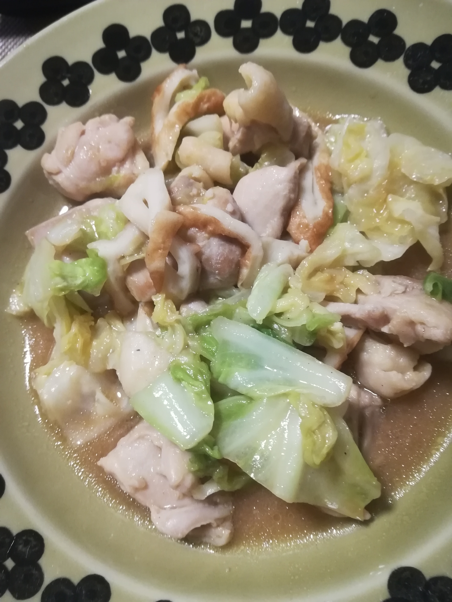 鶏肉と白菜のテンメンジャン炒め