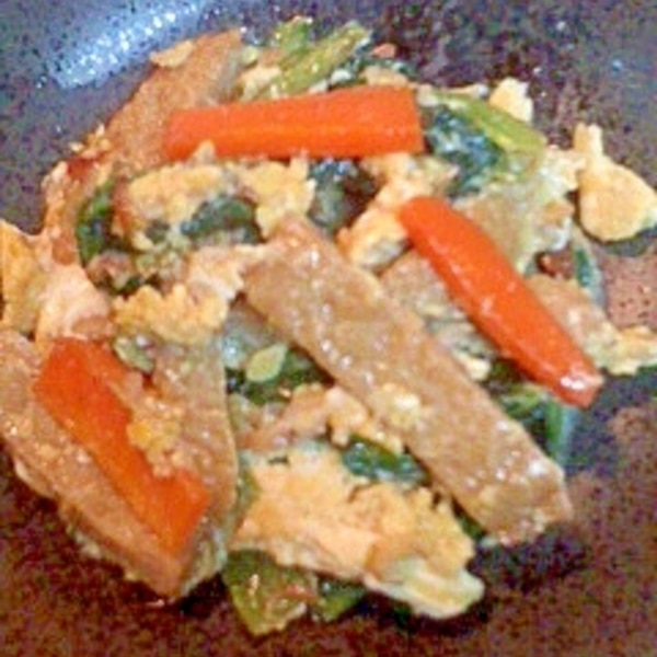 ほうれん草とじゃこ天のたまごとじ レシピ 作り方 By ジョンとポーク 楽天レシピ ほうれん草とじゃこ天のたまごとじ レシピ 作り方 By ジョンとポーク 楽天レシピ