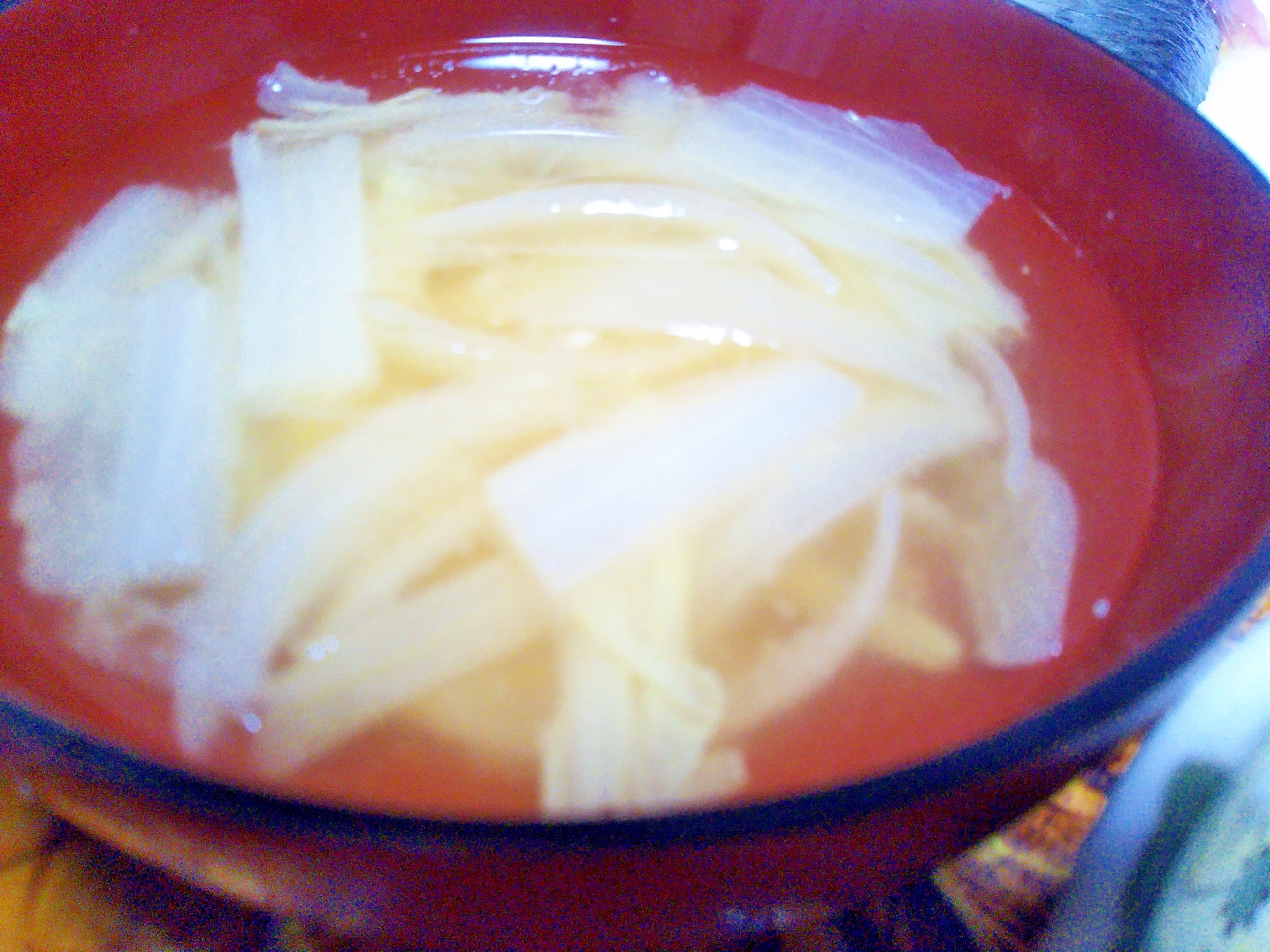 白菜&玉葱の味噌汁