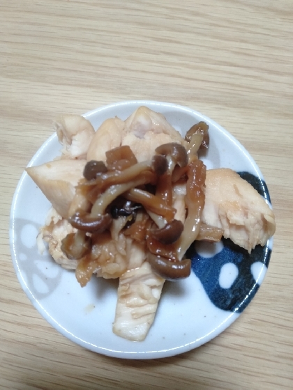 鶏肉としめじの照り煮