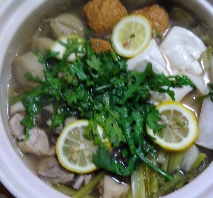 病みつきになる鍋！豚バラ白菜のネギ塩レモン鍋