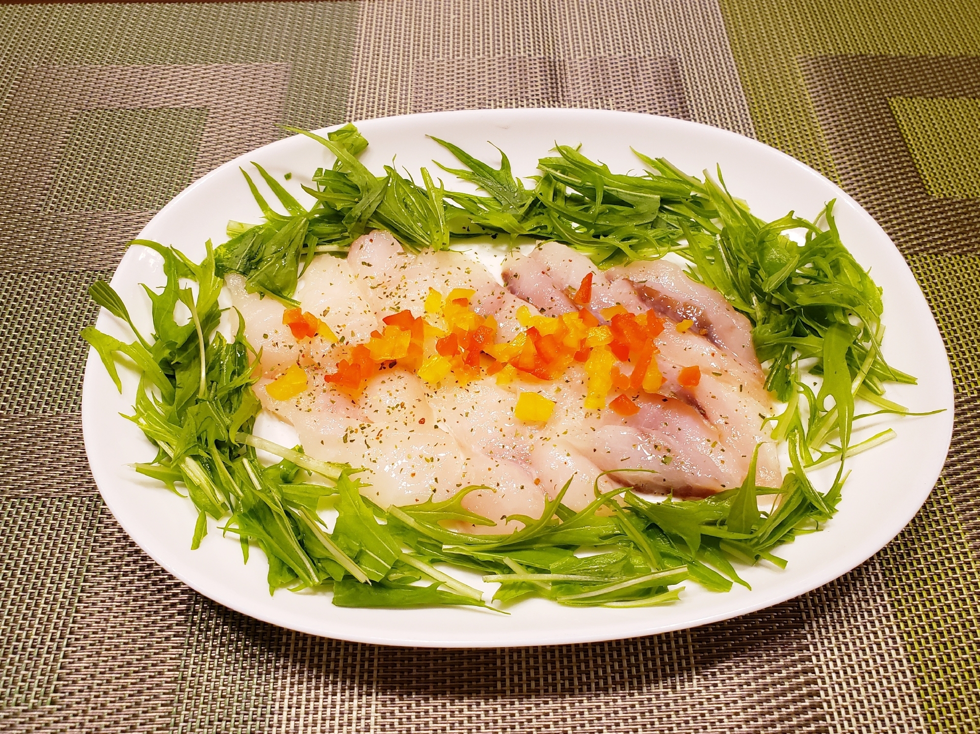 お刺身用の ソイを使って カルパッチョ レシピ 作り方 By のりばあ 楽天レシピ お刺身用の ソイを使って カルパッチョ レシピ 作り方 By のりばあ 楽天レシピ