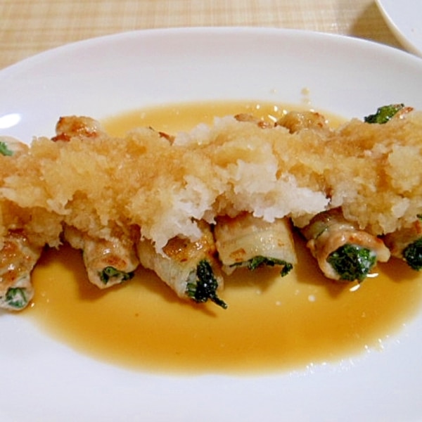 豚肉大葉巻きおろしポン酢かけ レシピ 作り方 By アルプスの乙女 楽天レシピ 豚肉大葉巻きおろしポン酢かけ レシピ 作り方 By アルプスの乙女 楽天レシピ