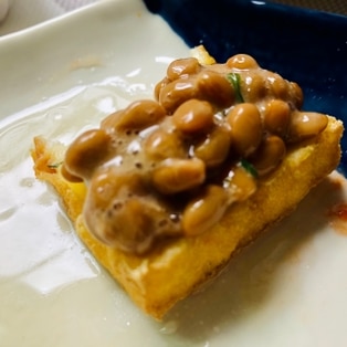 フライパンで厚揚げの納豆チーズ焼き レシピ 作り方 By オクハマモ 楽天レシピ フライパンで厚揚げの納豆チーズ焼き レシピ 作り方 By オクハマモ 楽天レシピ