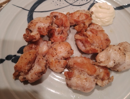 カリッカリ☆鶏肩肉(ふりそで)の塩焼き
