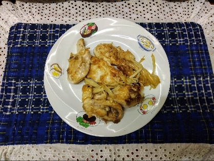 お肉やわらか☆鶏肉と舞茸の塩炒め