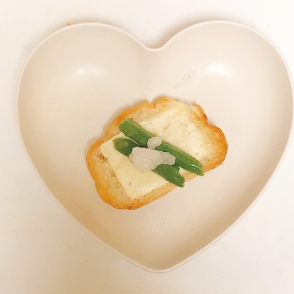 ☆玉ねぎといんげんの煮物オープンサンド☆