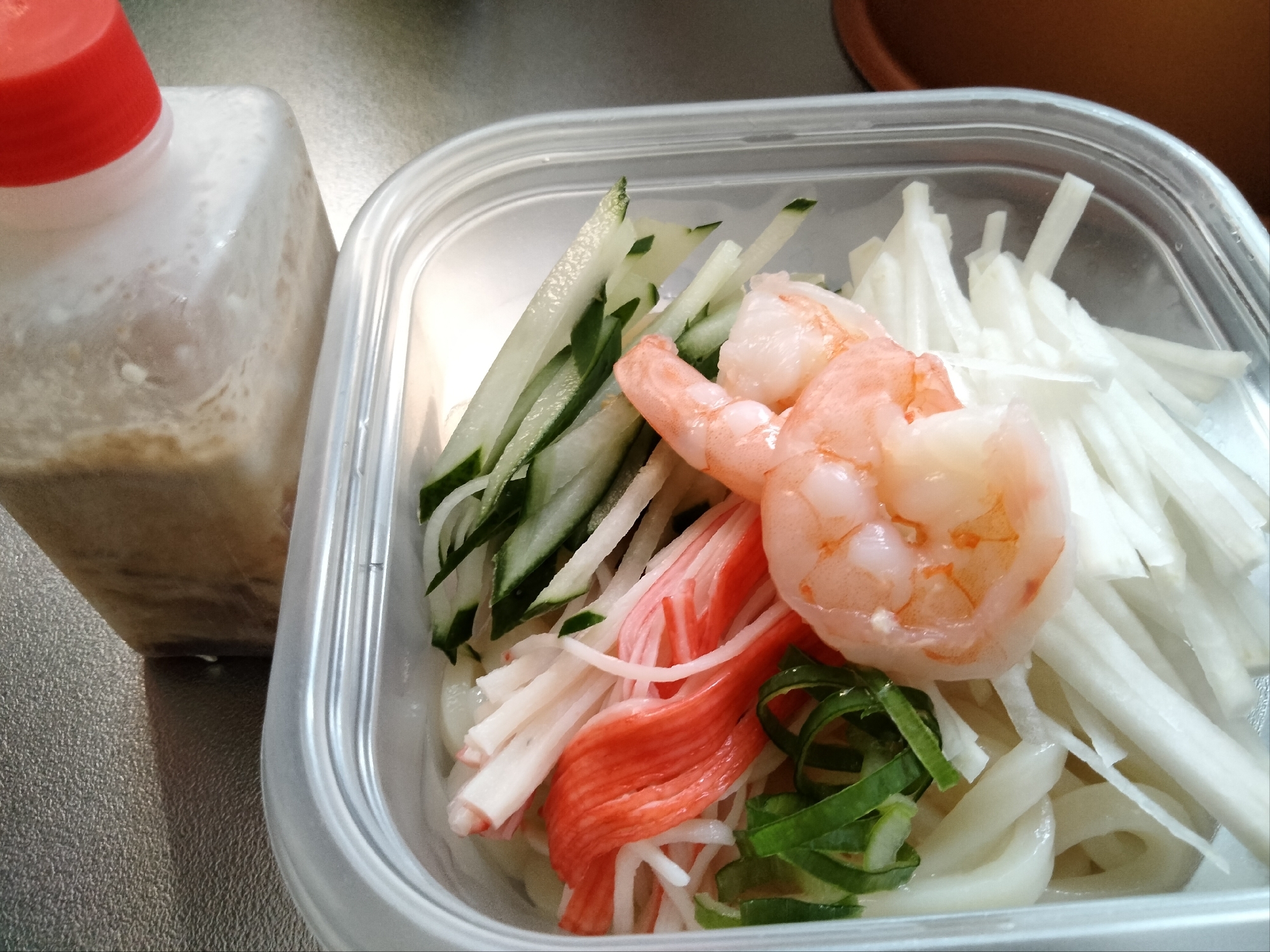 大根ときゅうり♡野菜いっぱいの冷やしうどん