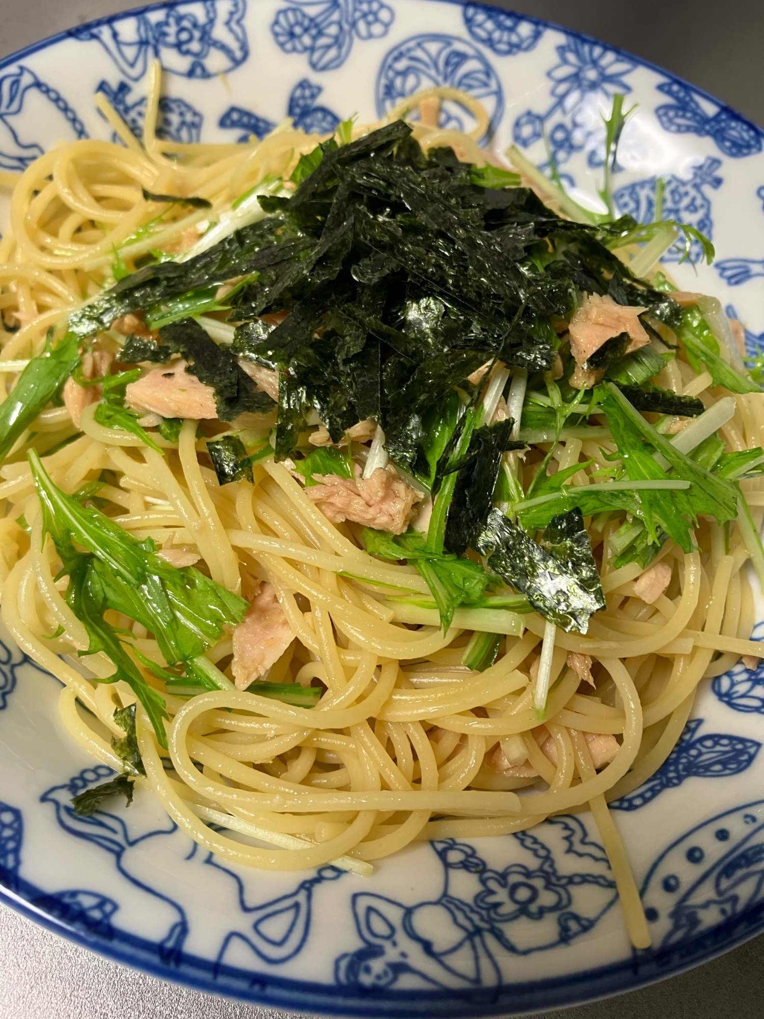 あえるだけ!水菜とツナのパスタ