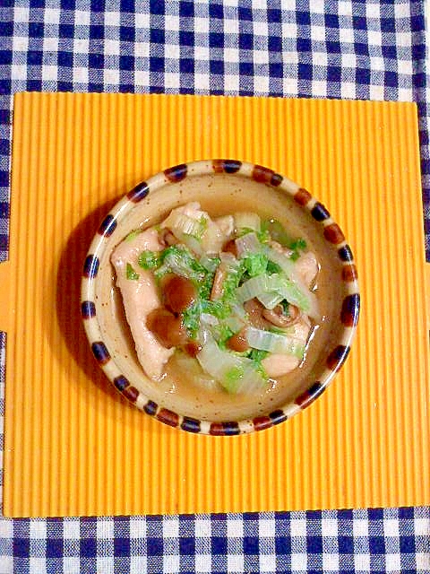 鶏ムネ肉のうどんスープ煮♪