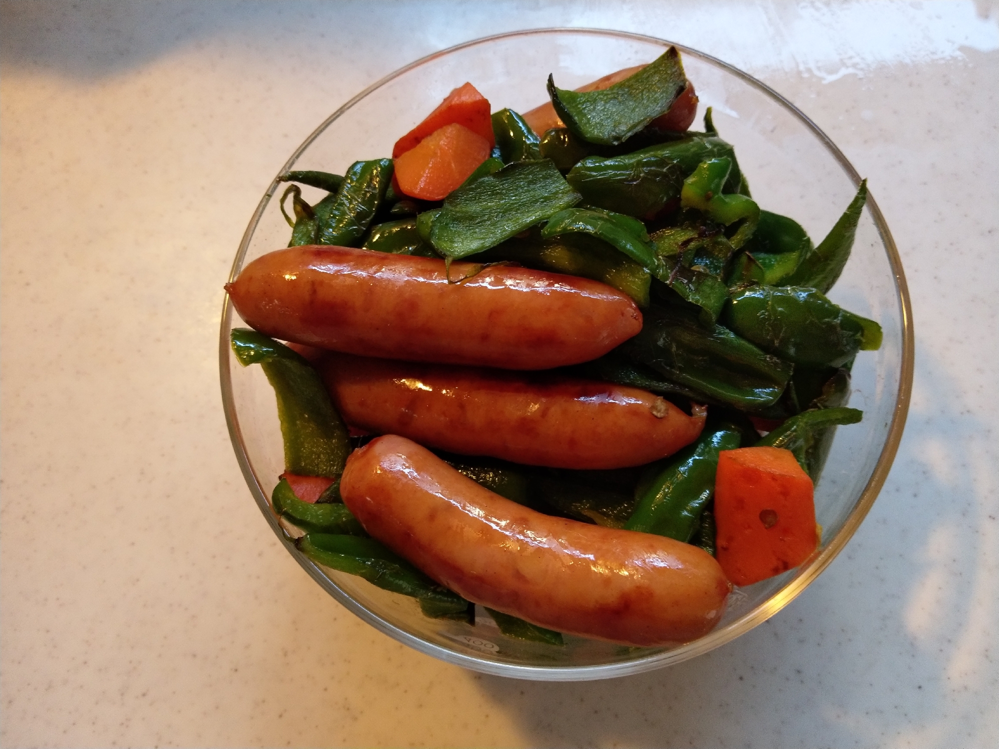 取り分け幼児食にも ソーセージを使ったおかず