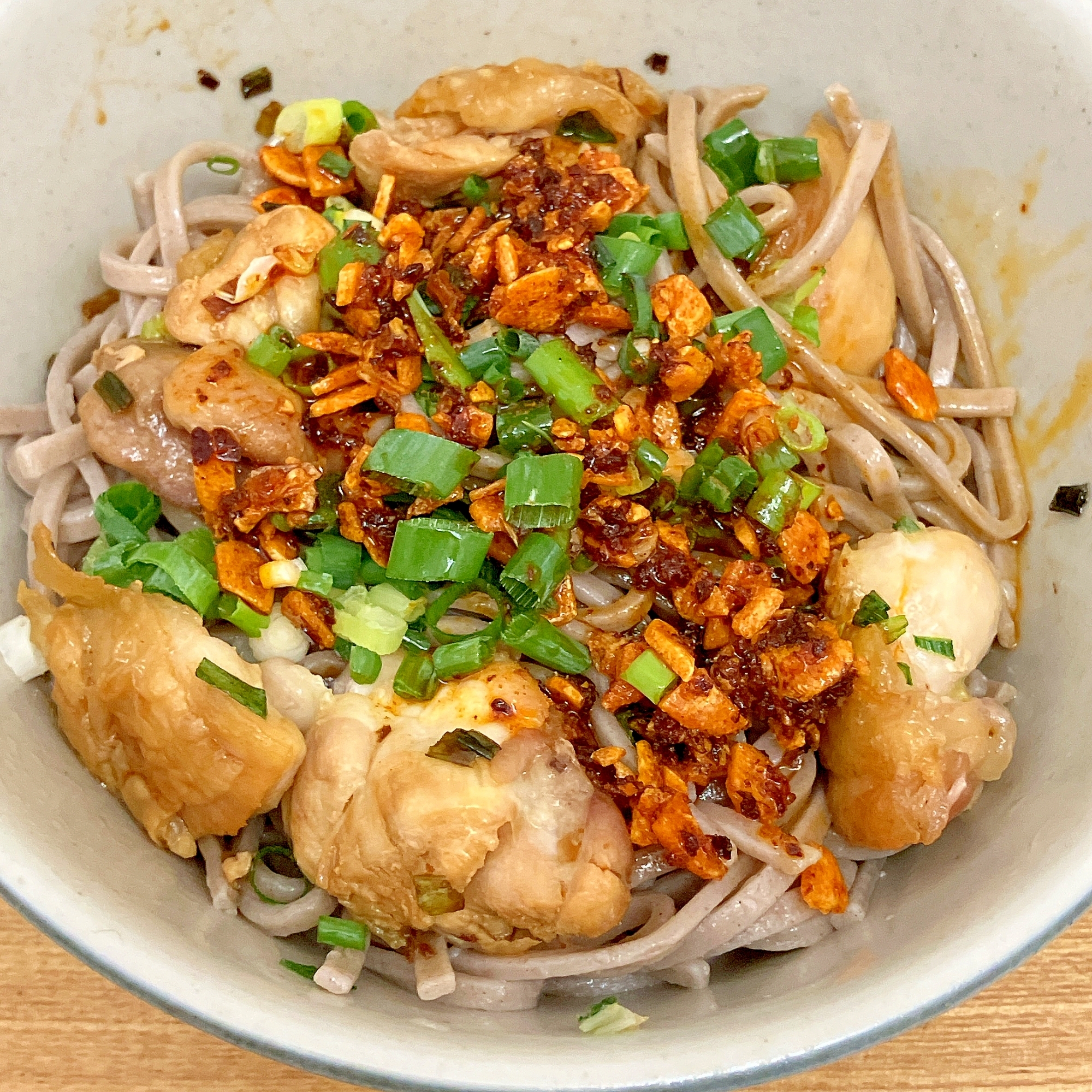 やみつき★鶏ネギ蕎麦