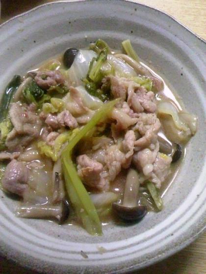 白菜と豚肉の味噌煮込～韓国風～