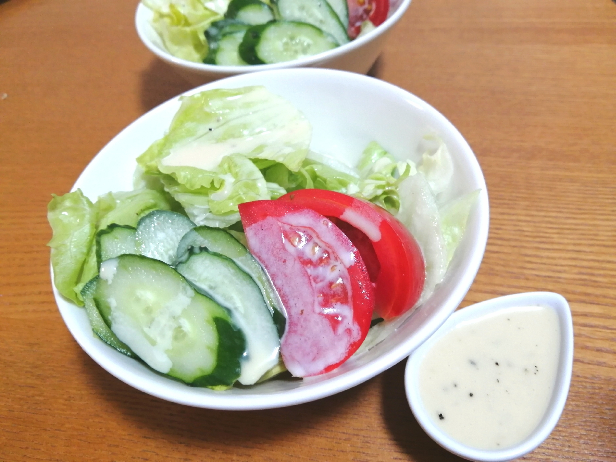 手づくり☆白いフレンチドレッシングde野菜サラダ