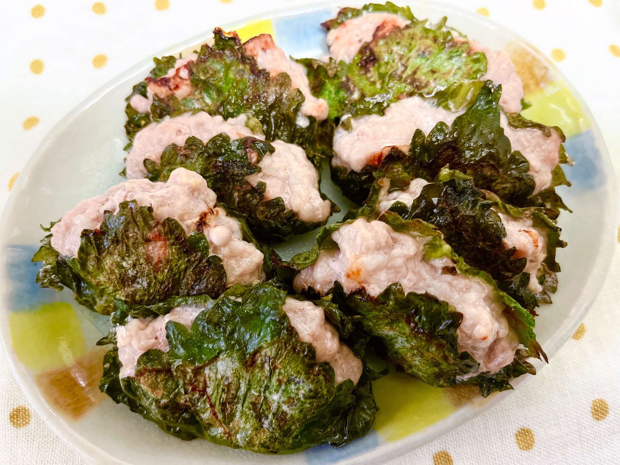 豚こまの大葉はさみ焼き