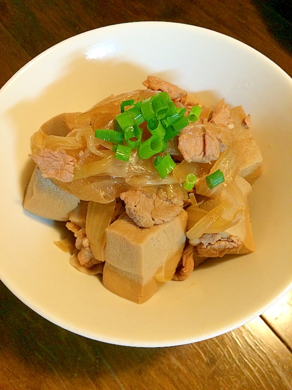 玉ねぎと高野豆腐の煮物