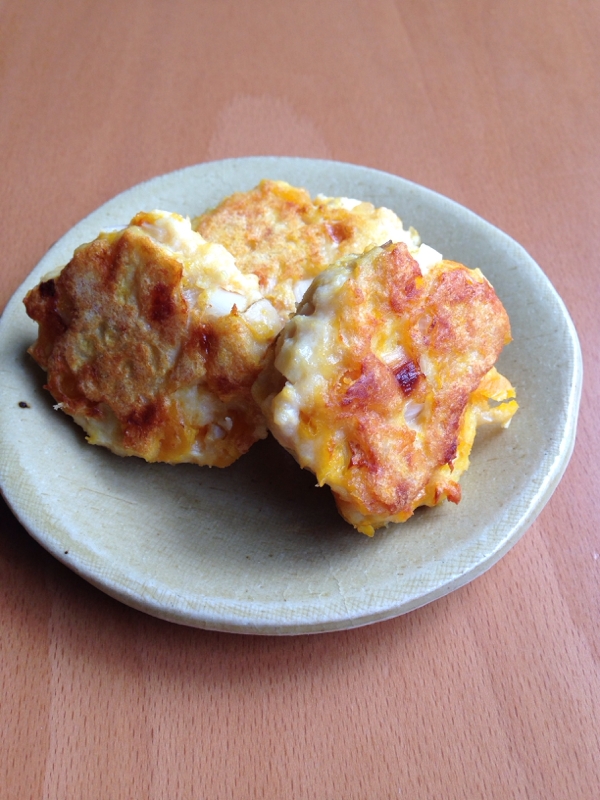 離乳食♪かぼちゃ入り鶏つくね焼き