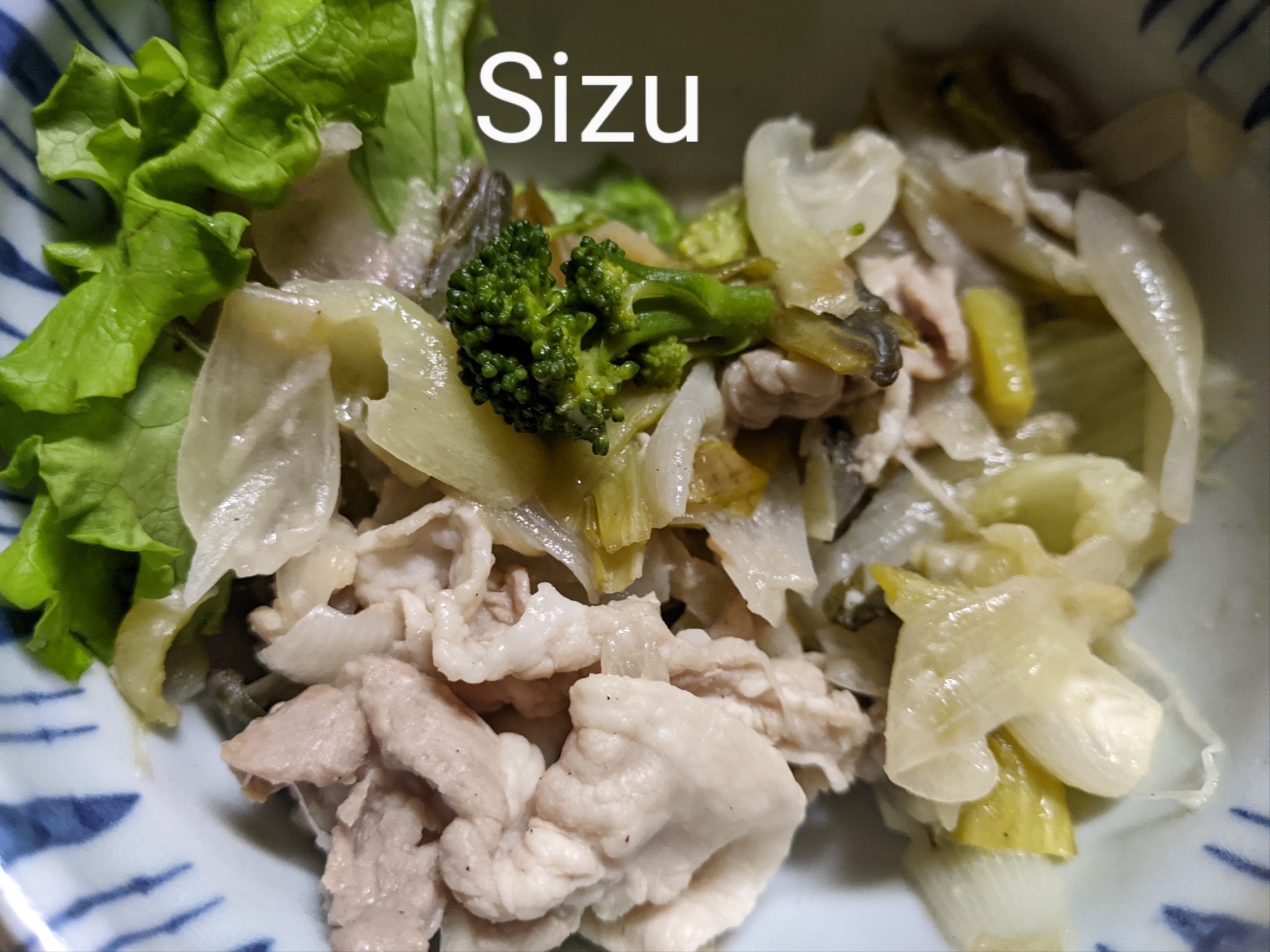 豚とブロッコリーのオイマヨ炒め