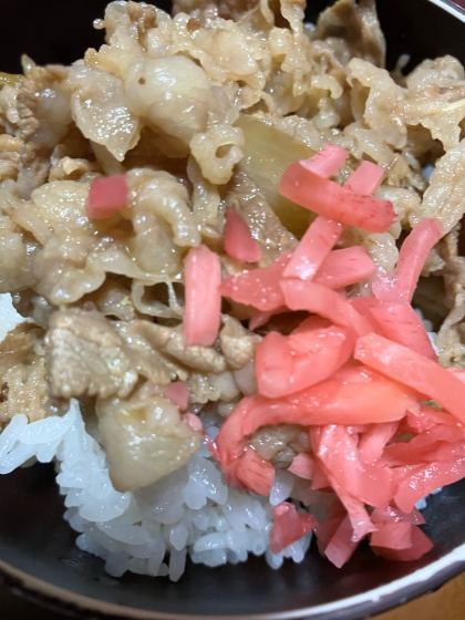 ＊アクと脂の少ない牛丼＊