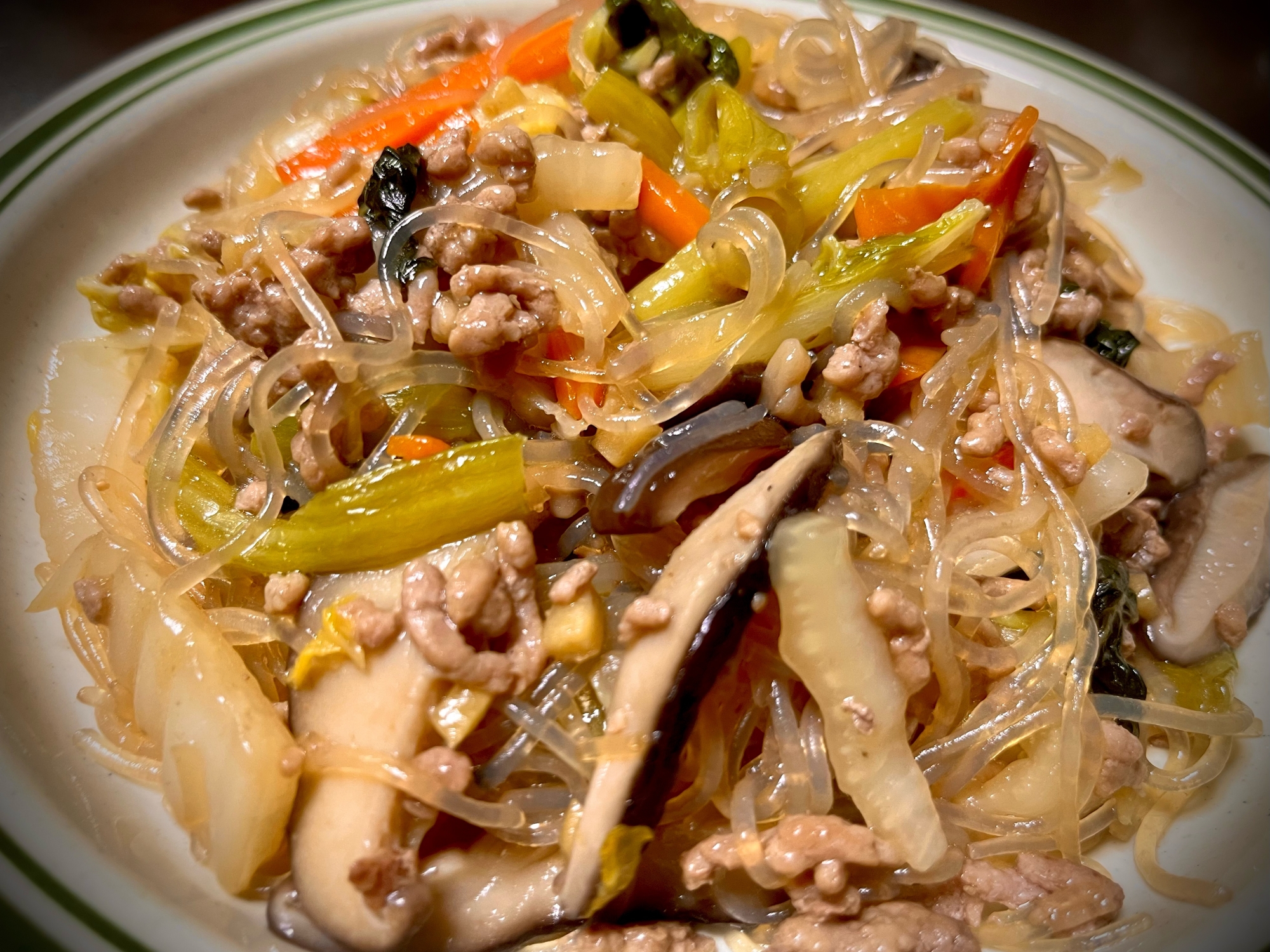 春雨とひき肉のうま煮